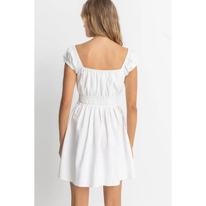 Rhythm Washed Out Cap Sleeve Mini Dress 