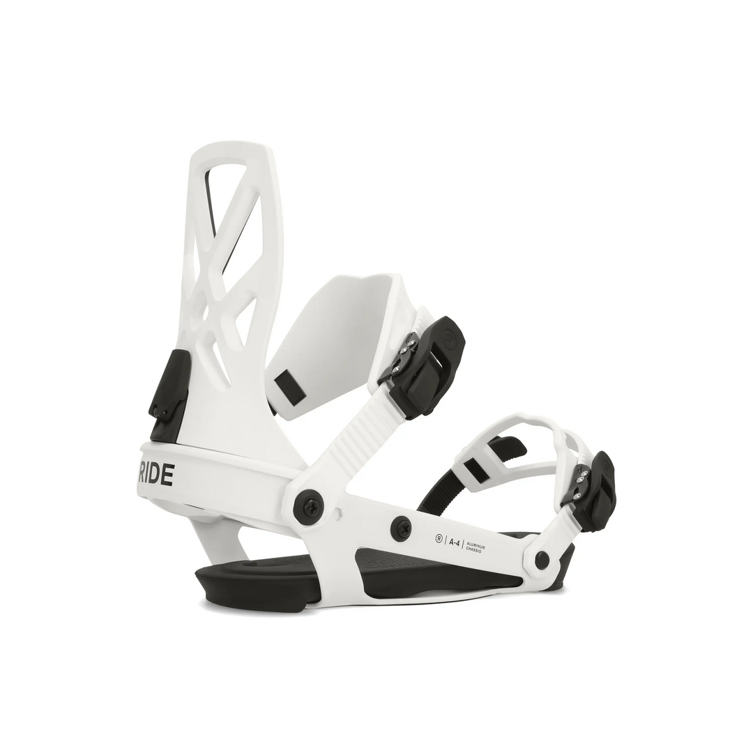 Ride A-4 Snowboard Bindings 2024 White M 