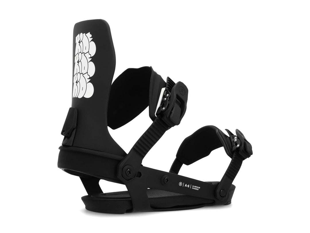 Ride A-6 Snowboard Bindings 2024 Black M 