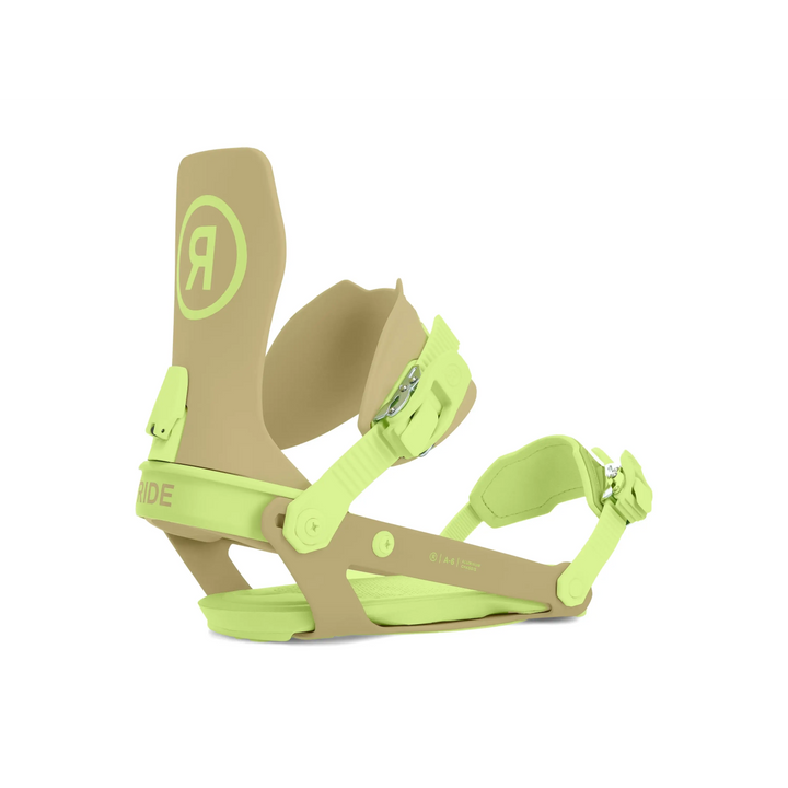 Ride A-6 Snowboard Bindings 2024 Olive / Lime L 