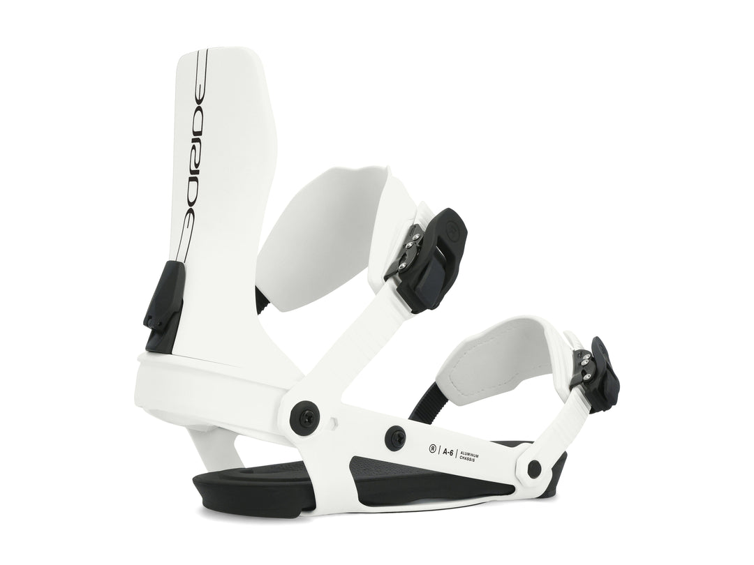Ride A-6 Snowboard Bindings 2024 White M 
