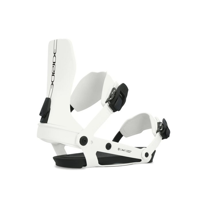 Ride A-6 Snowboard Bindings 2024 White M 