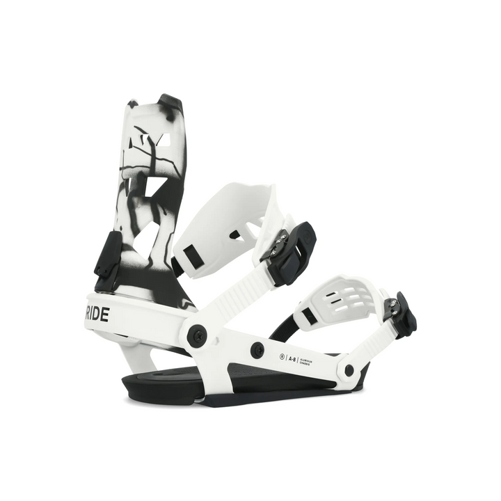 Ride A-8 Snowboard Bindings 2024 White M 