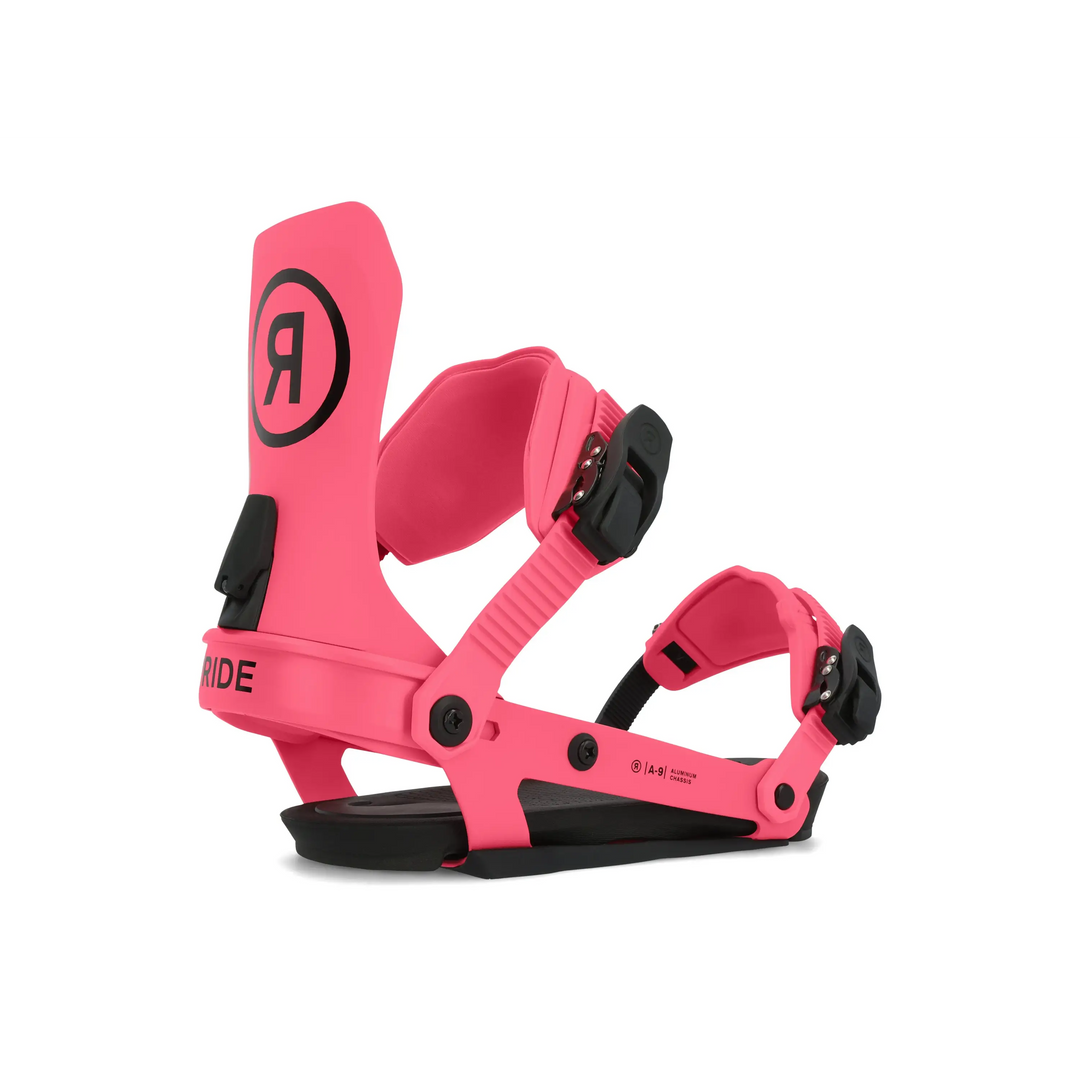 Ride A-9 Snowboard Bindings 2024 Pink M 