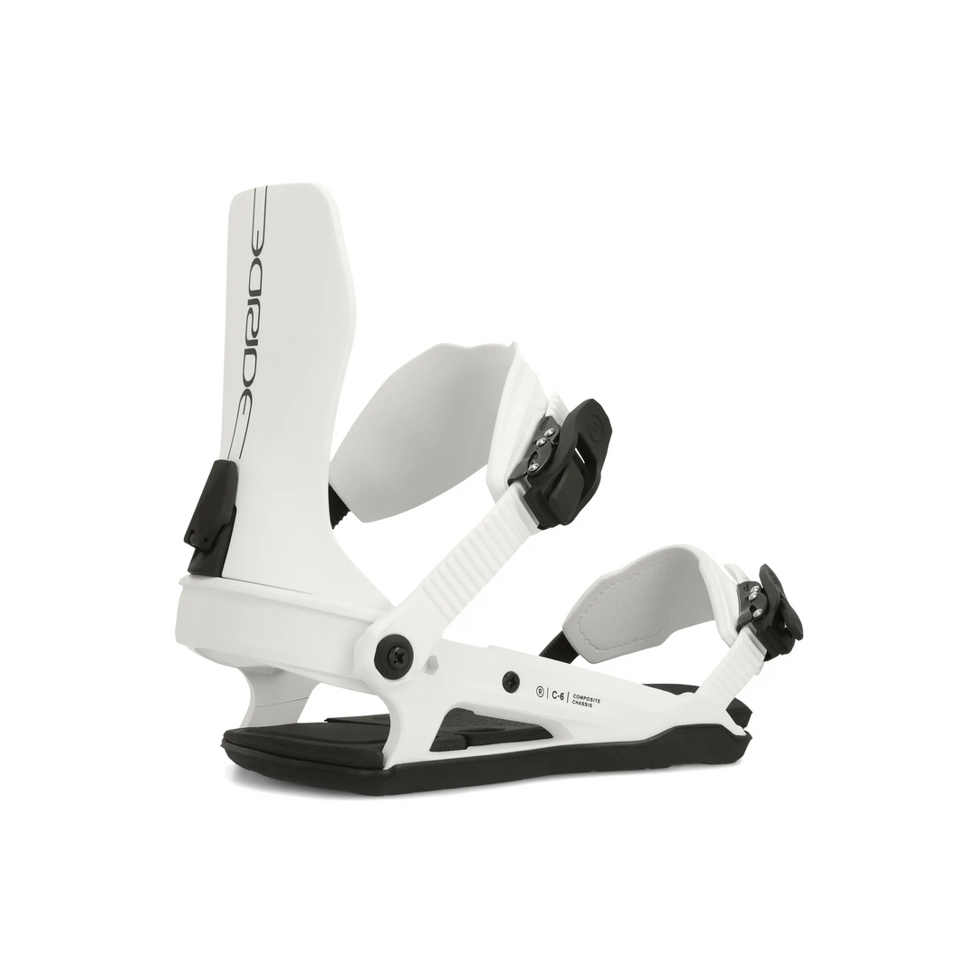 Ride C-6 Snowboard Bindings 2024 White M 