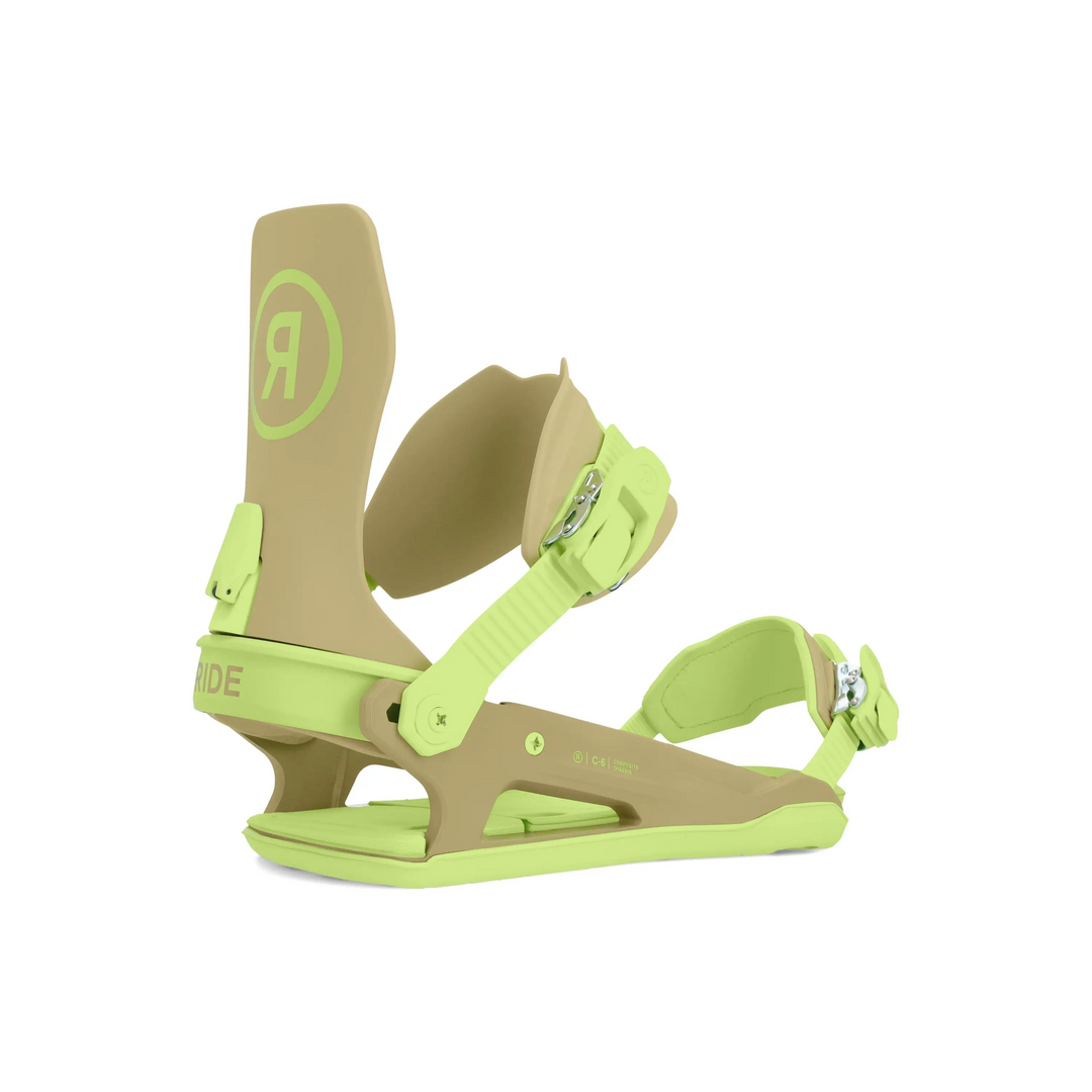 Ride C-6 Unisex Snowboard Bindings 2024 M OLIVE/LIME 