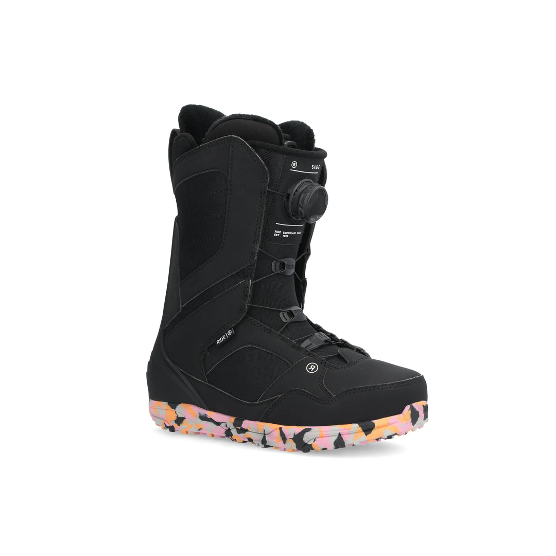 Ride Sage Womens Snowboard Boots 2025 Black 6 