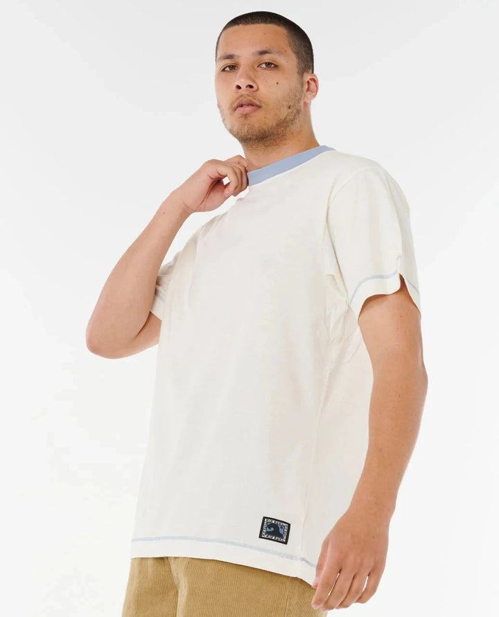 Rip Curl Artist of the Search Ty Williams Ringer T-Shirt Bone S 