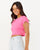 Rip Curl Classic Ribbed T-Shirt Hot Pink XS 