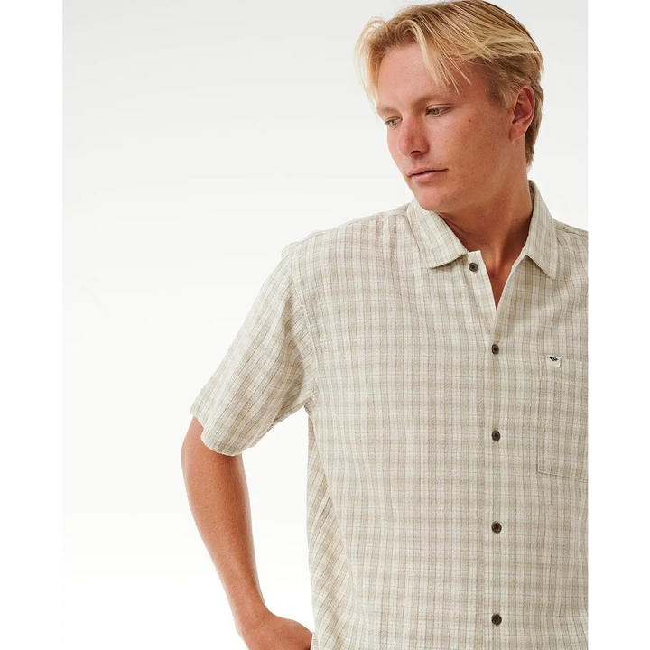 Rip Curl Classic Surf Check Shirt Bone S 