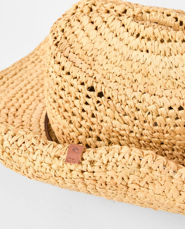 Rip Curl Crushable Straw Cowgirl Hat 