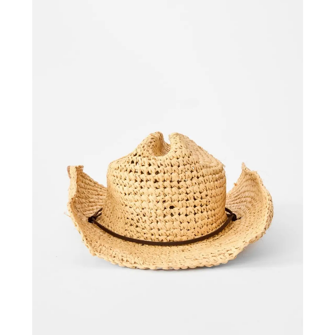 Rip Curl Crushable Straw Cowgirl Hat 