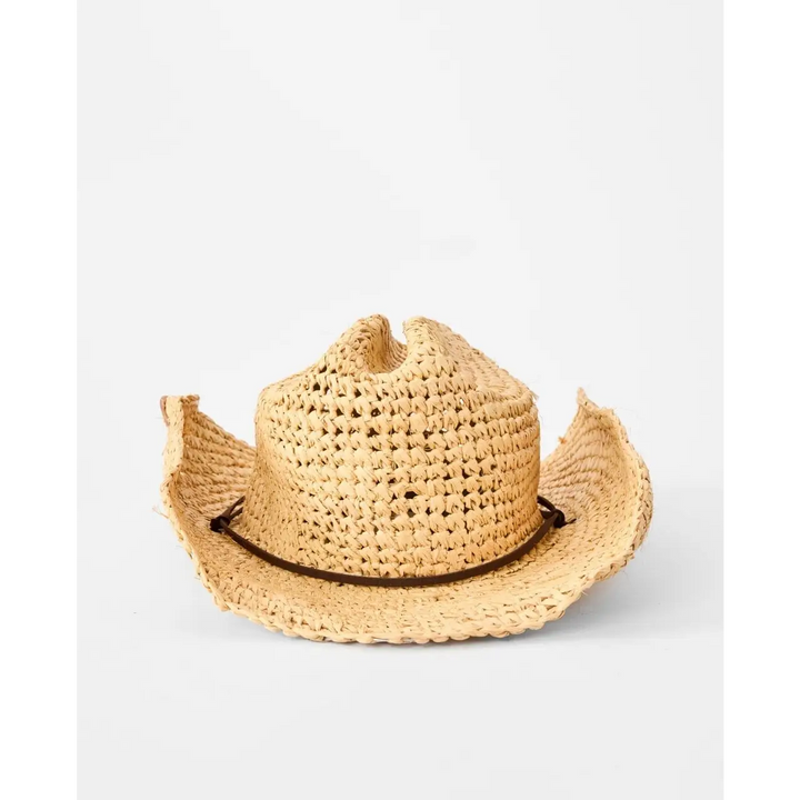 Rip Curl Crushable Straw Cowgirl Hat 