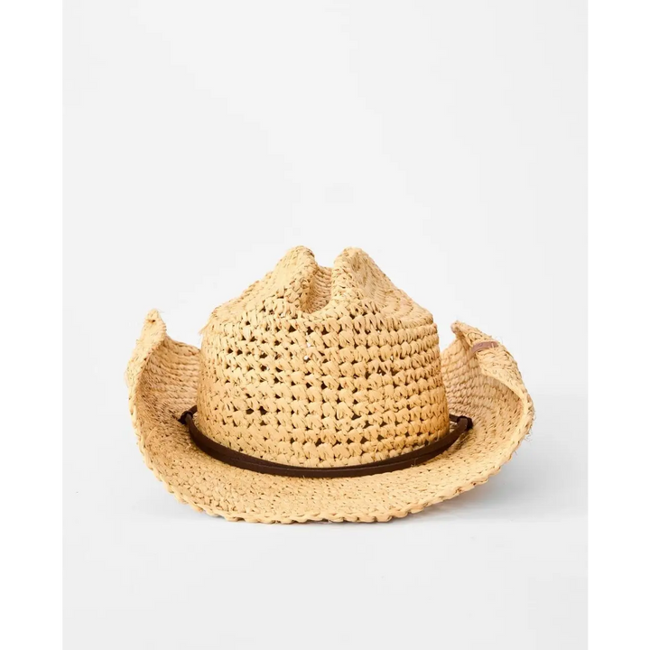 Rip Curl Crushable Straw Cowgirl Hat 
