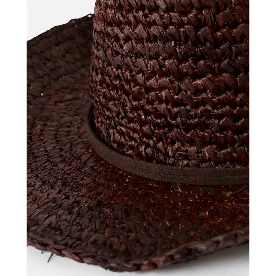 Rip Curl Crushable Straw Cowgirl Hat
