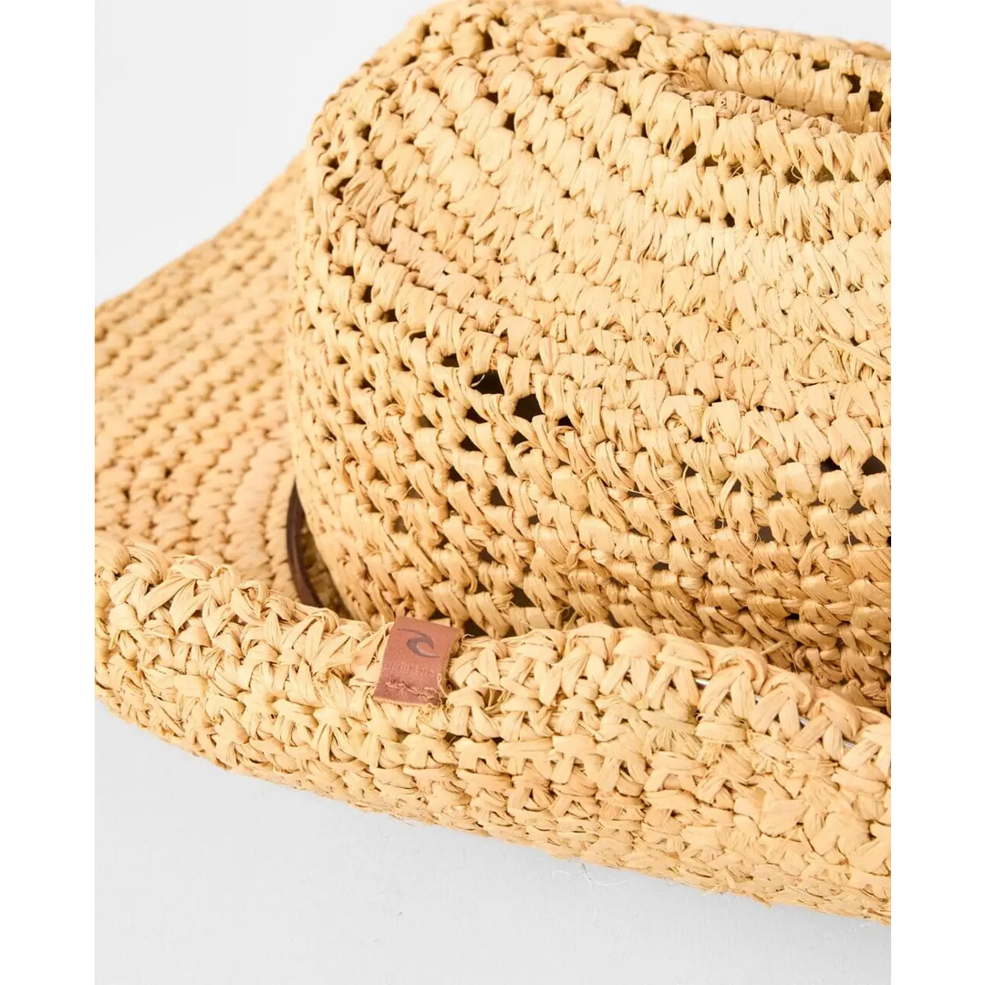Rip Curl Crushable Straw Cowgirl Hat 