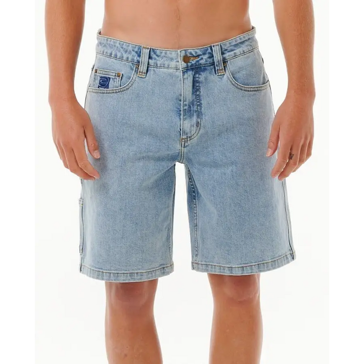 Rip Curl Dosed 20" Denim Walkshorts Washed Blue 34 