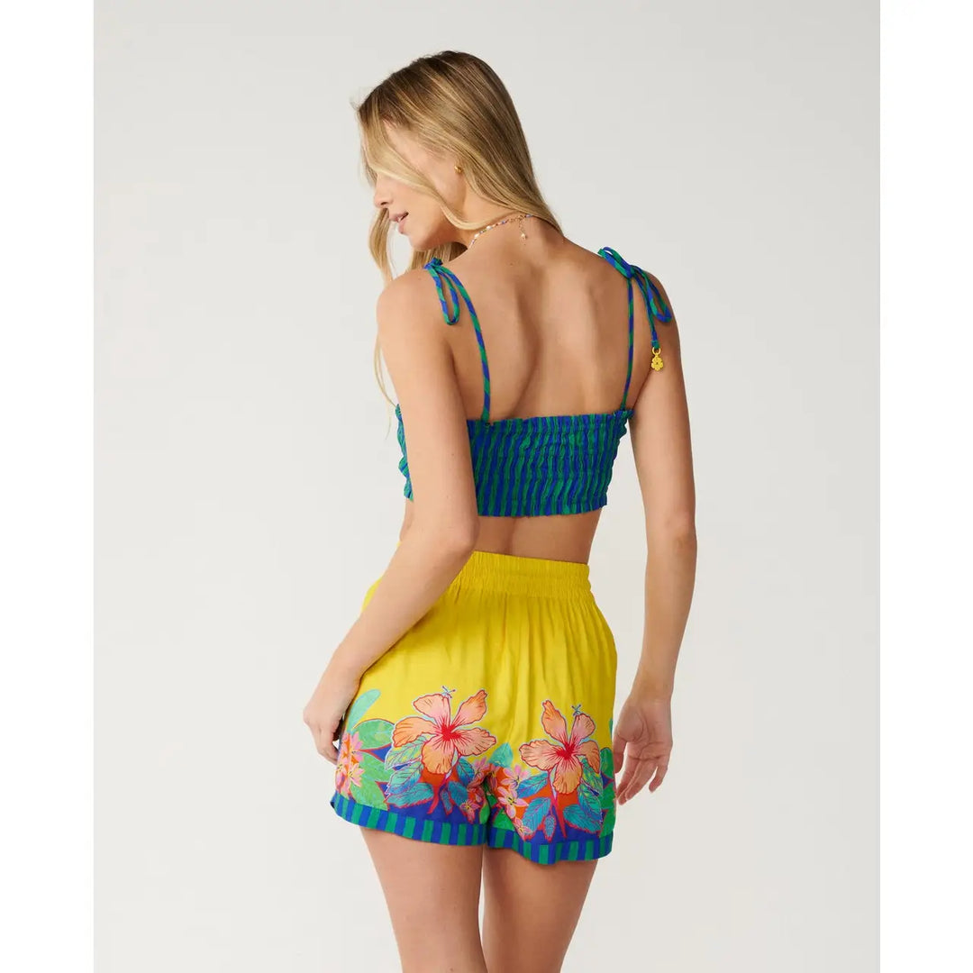 Rip Curl Farm Rio Bliss Stripe Shirred Bandeau