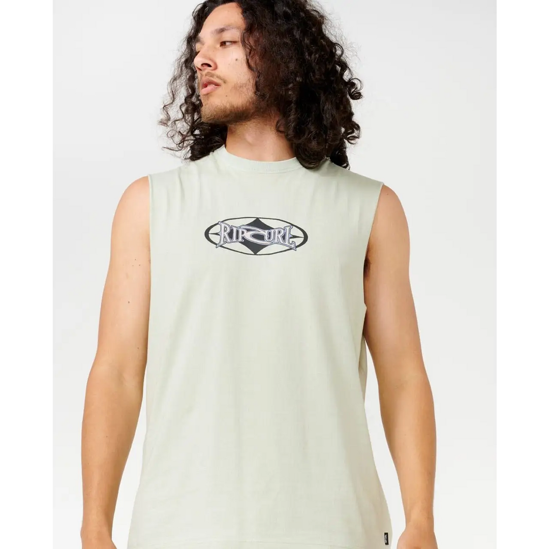 Rip Curl Heritage Oval Muscle Tank Mint Haze S 