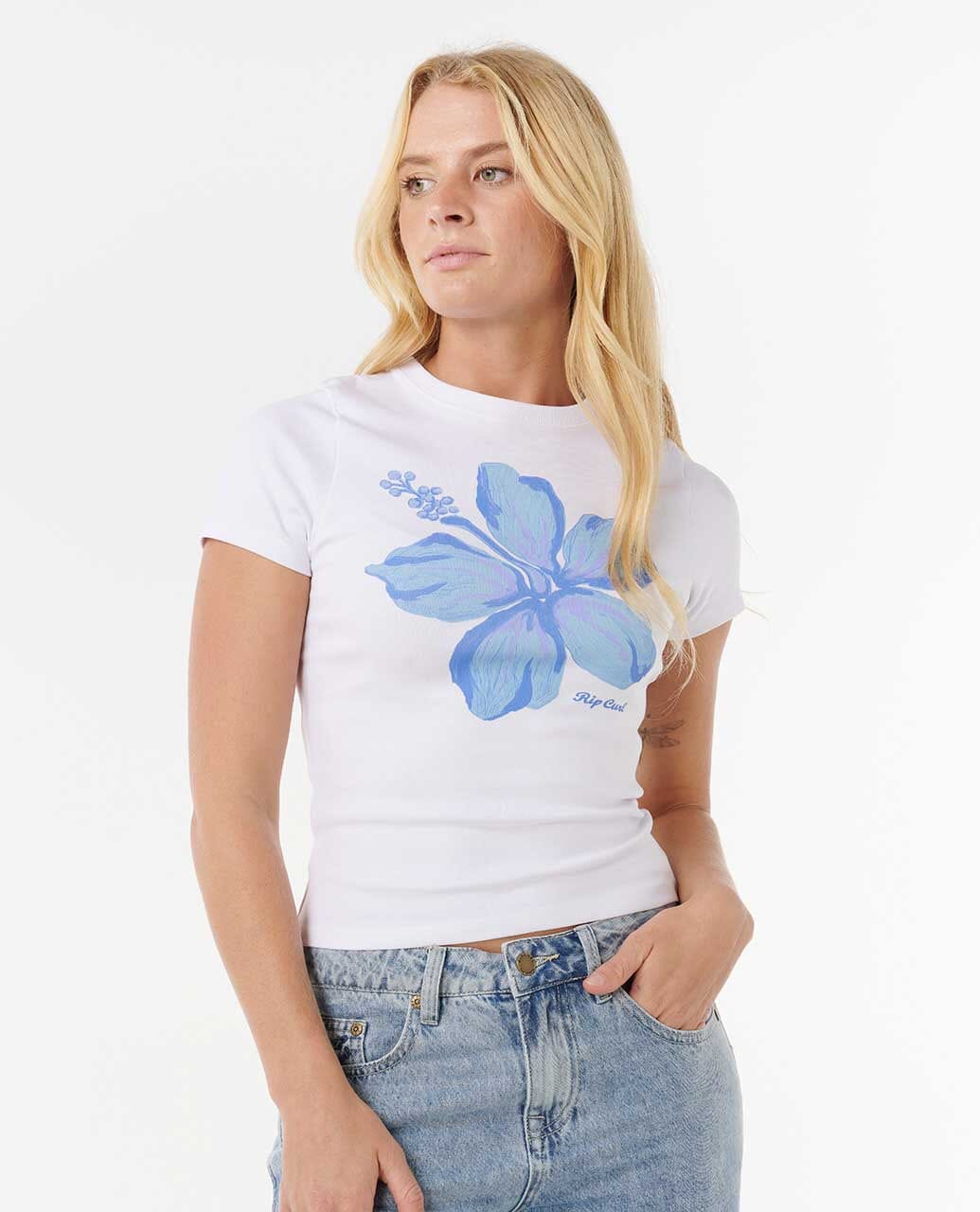 Rip Curl Hibiscus Fitted T-Shirt 