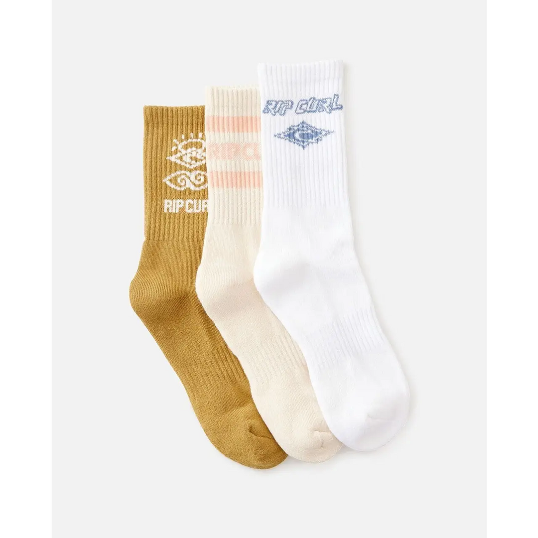 Rip Curl Icons of Surf 3-Pack Socks 