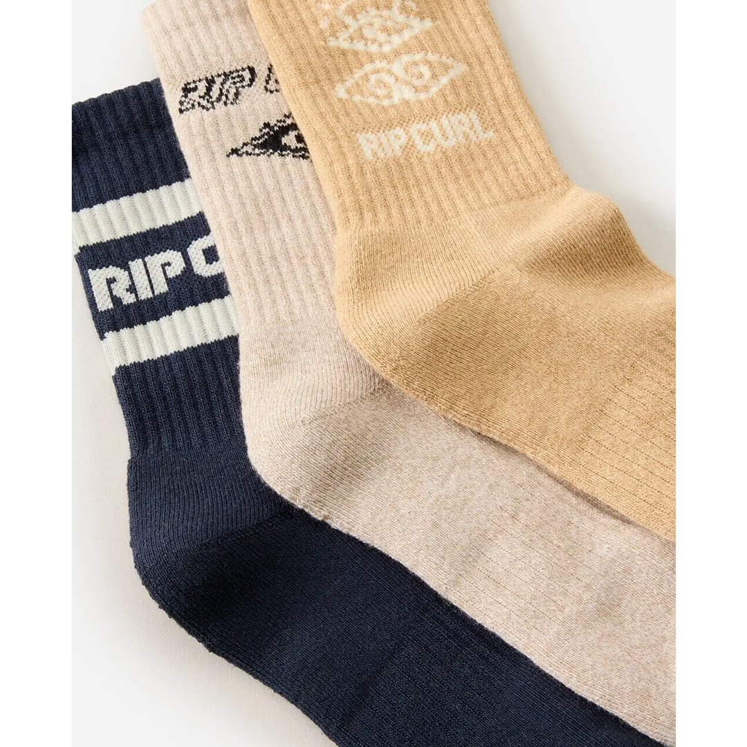 Rip Curl Icons Of Surf Socks 3 Pack 