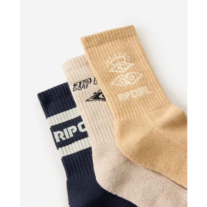 Rip Curl Icons Of Surf Socks 3 Pack 