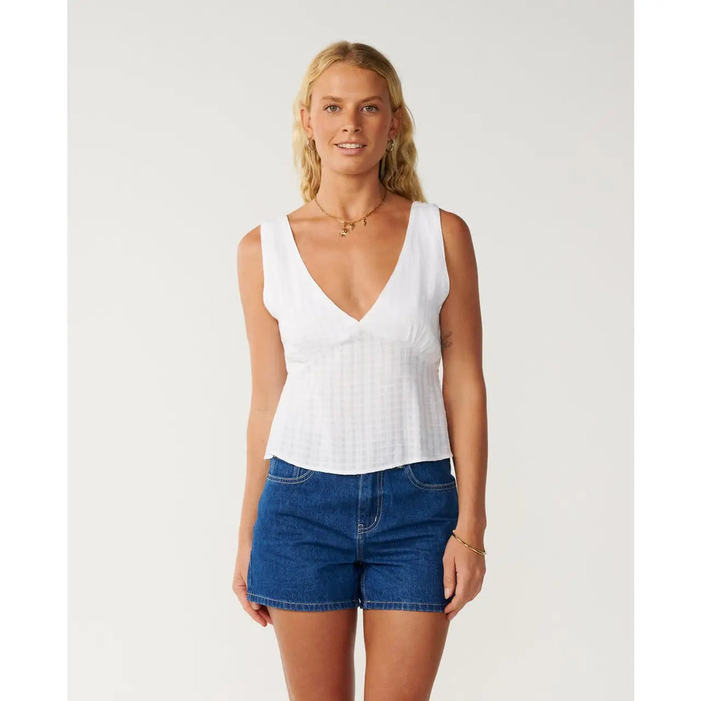 Rip Curl Island Dreams Sleeveless Top - White / S
