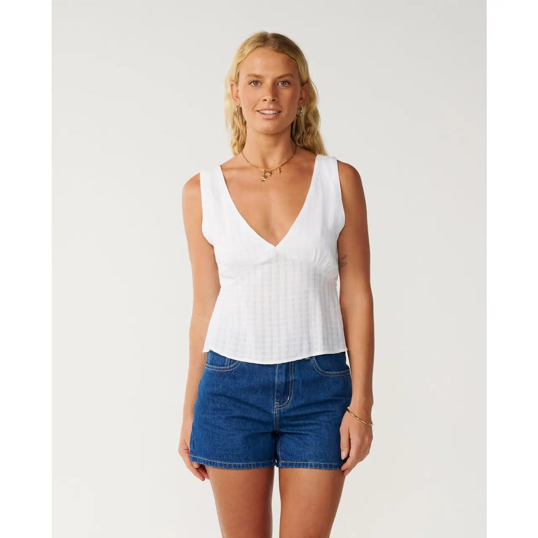 Rip Curl Island Dreams Sleeveless Top - White / S