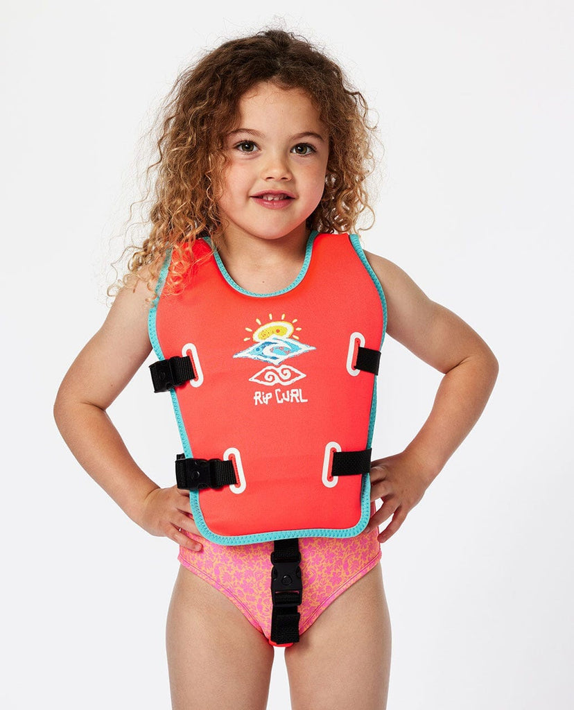 Rip Curl Kids Beach Buoyancy Aid Vest Pink 1-2Y 