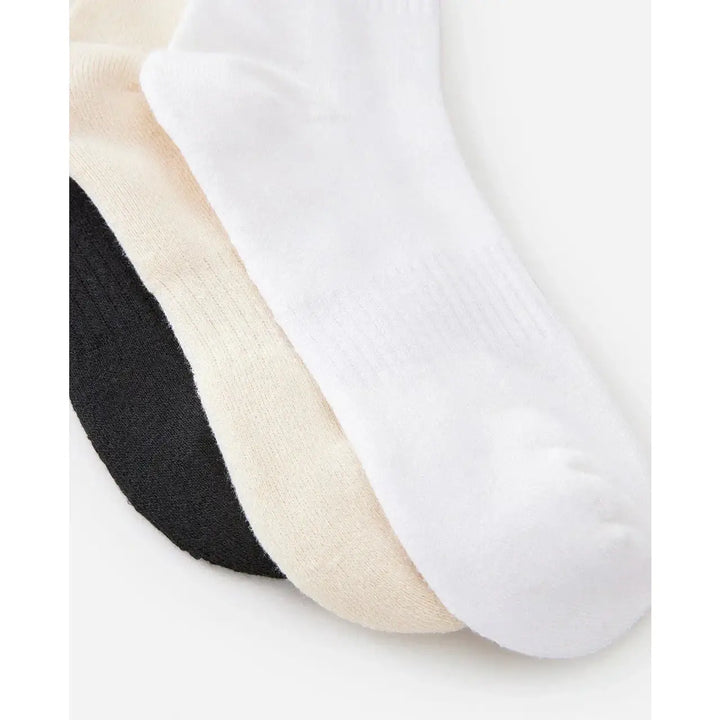 Rip Curl Logo Crew Socks 3 Pack 