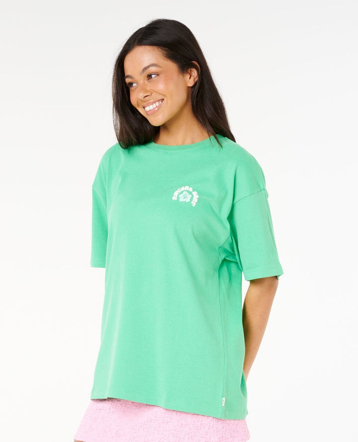 Rip Curl Luxe Surf Heritage T-Shirt Irish Green S 