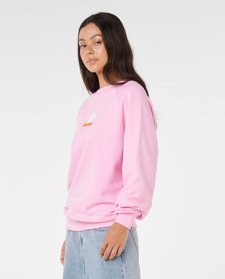 Rip Curl Luxe Surf Raglan Relaxed Crew 