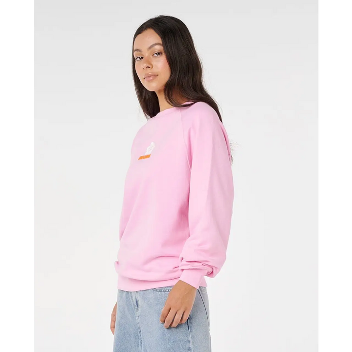 Rip Curl Luxe Surf Raglan Relaxed Crew 