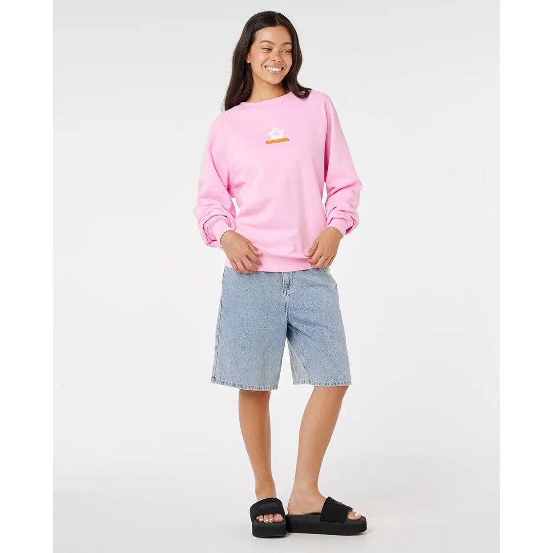 Rip Curl Luxe Surf Raglan Relaxed Crew 