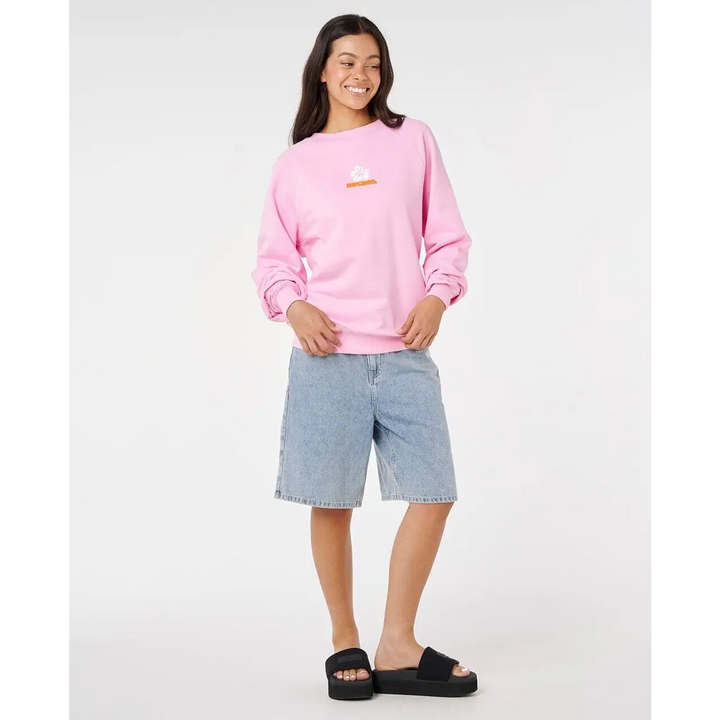 Rip Curl Luxe Surf Raglan Relaxed Crew 