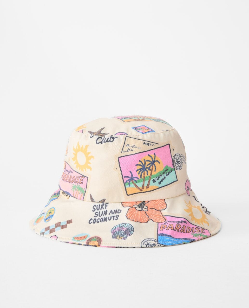 Rip Curl Mixed UPF50 Bucket Hat - Off White 