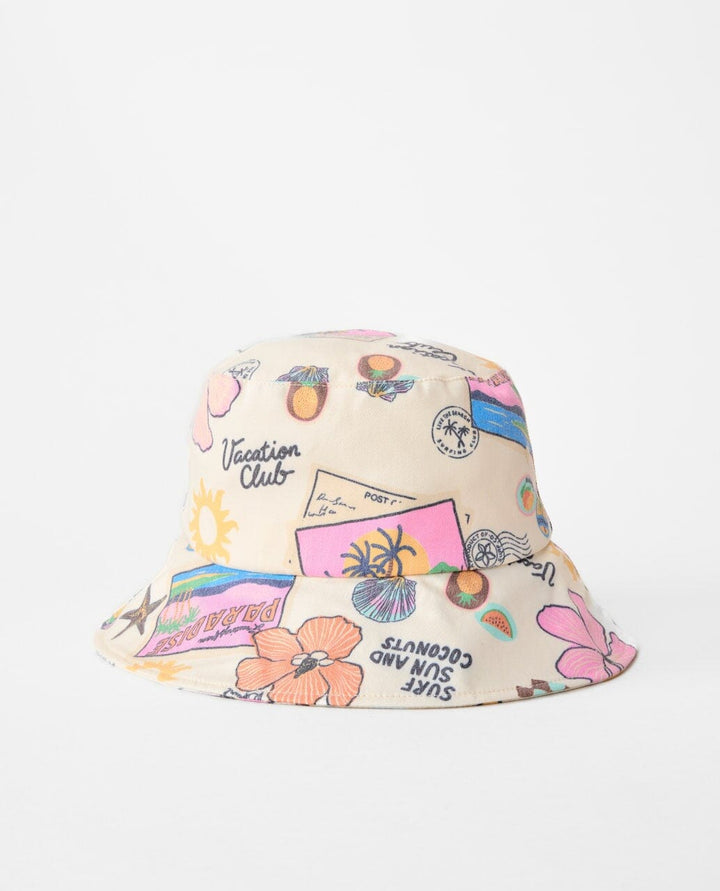 Rip Curl Mixed UPF50 Bucket Hat - Off White 