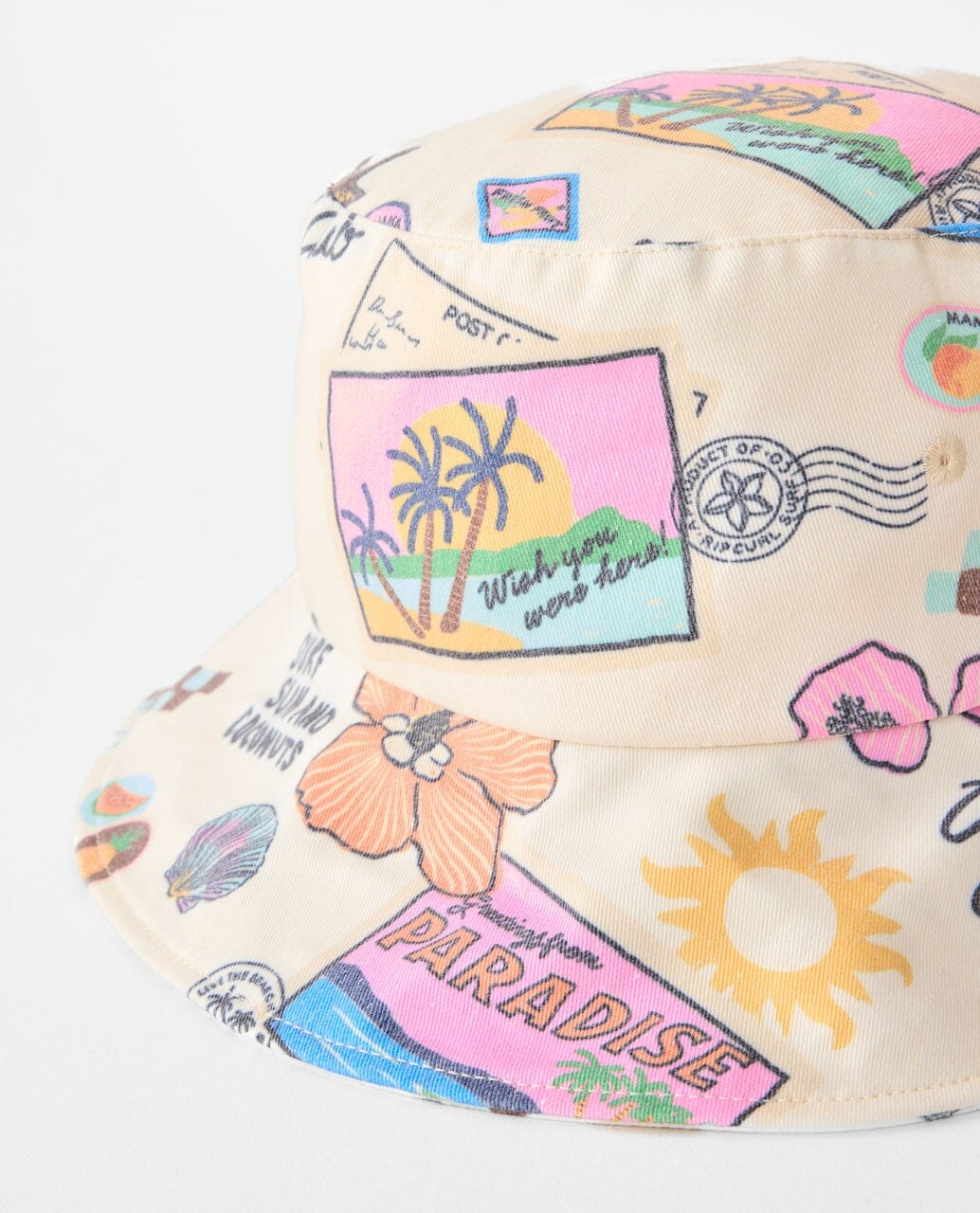 Rip Curl Mixed UPF50 Bucket Hat - Off White 