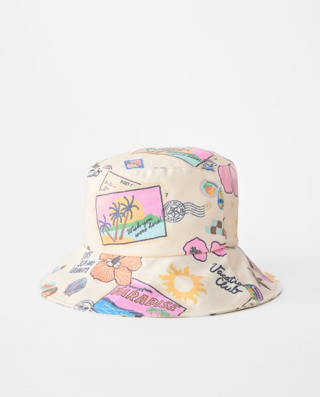 Rip Curl Mixed UPF50 Bucket Hat - Off White 