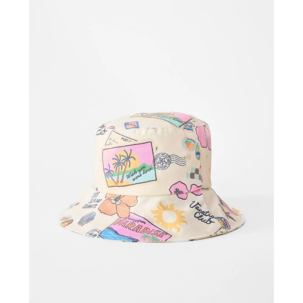 Rip Curl Mixed UPF50 Bucket Hat - Off White 