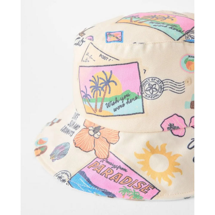 Rip Curl Mixed UPF50 Bucket Hat - Off White 