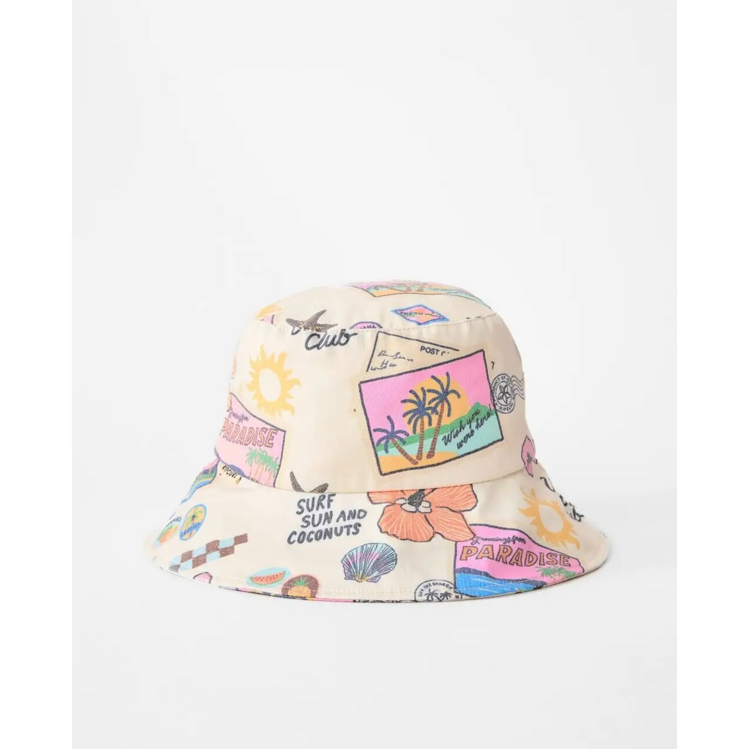 Rip Curl Mixed UPF50 Bucket Hat - Off White 