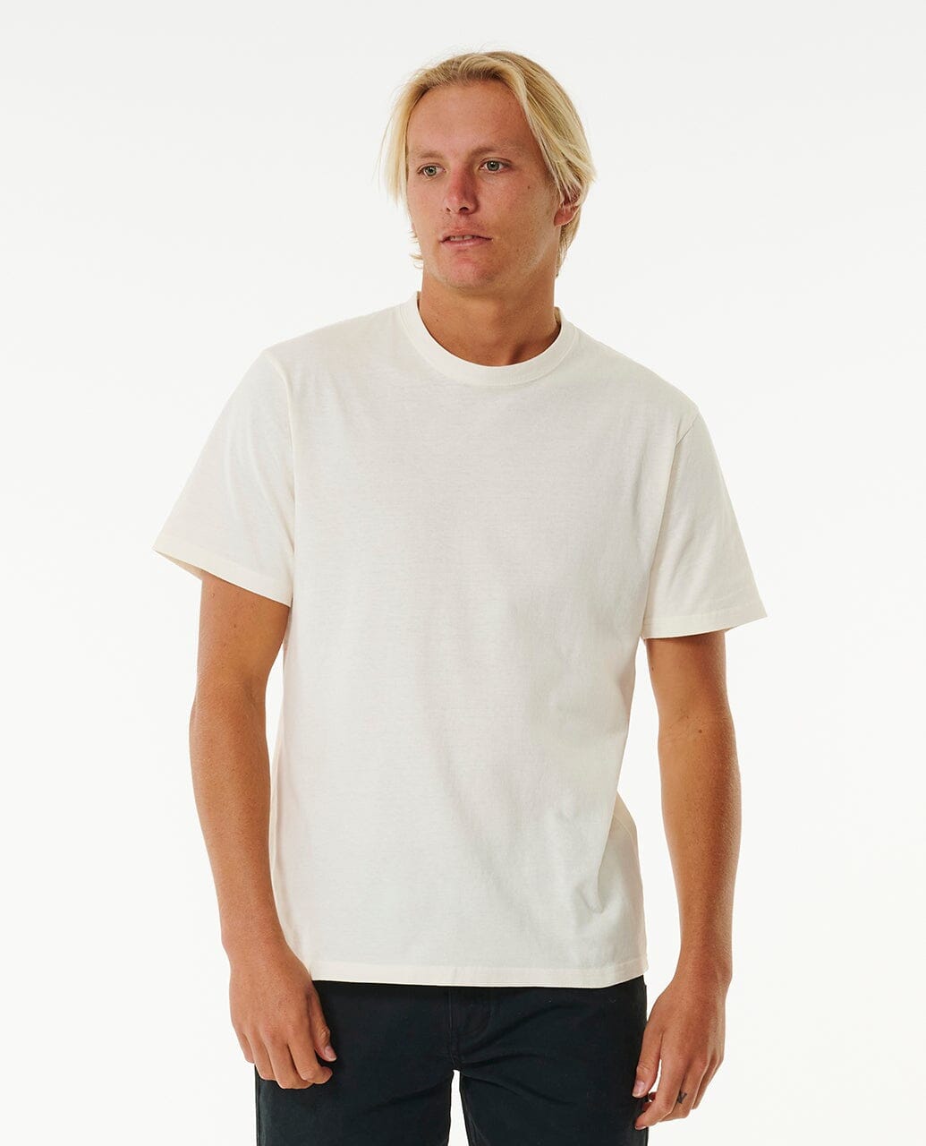 Rip Curl Plain Wash T-Shirt - Bone 