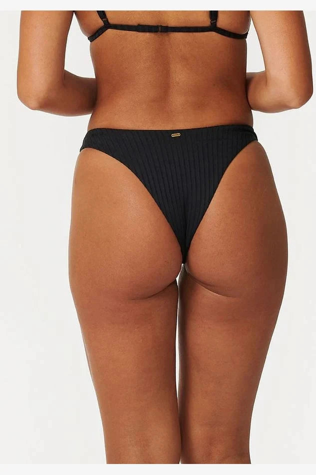 Rip Curl Premium Surf Banded Fixed Tri Hi Leg Skimpy Bikini 