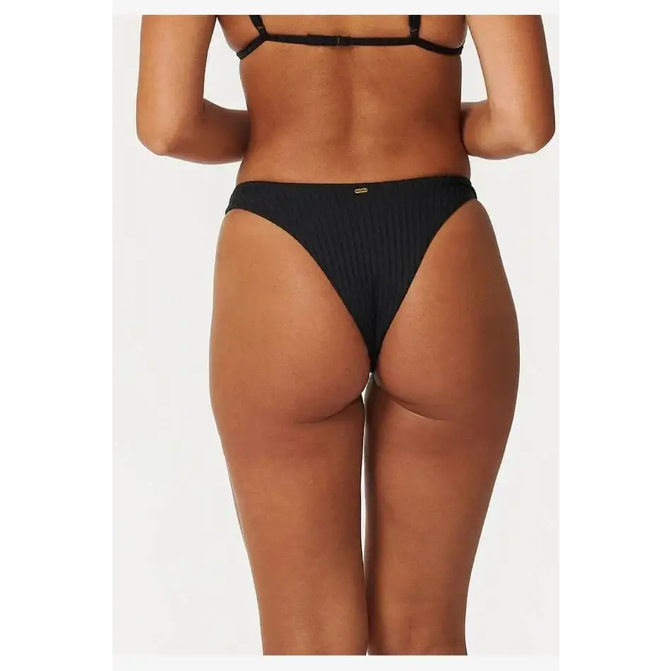 Rip Curl Premium Surf Banded Fixed Tri Hi Leg Skimpy Bikini 