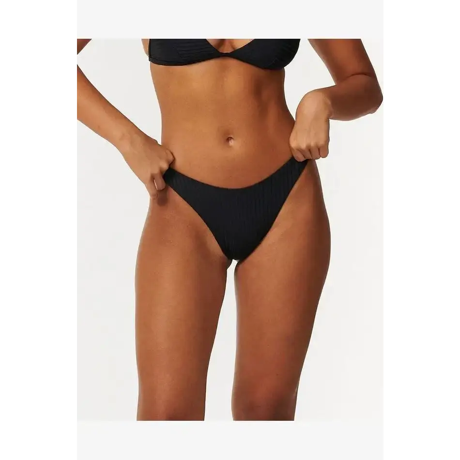 Rip Curl Premium Surf Banded Fixed Tri Hi Leg Skimpy Bikini 