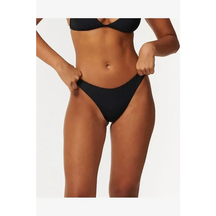Rip Curl Premium Surf Banded Fixed Tri Hi Leg Skimpy Bikini 