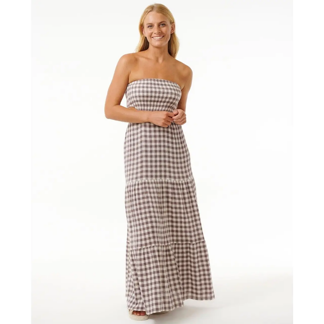 Rip Curl Premium Surf Check Maxi Dress 