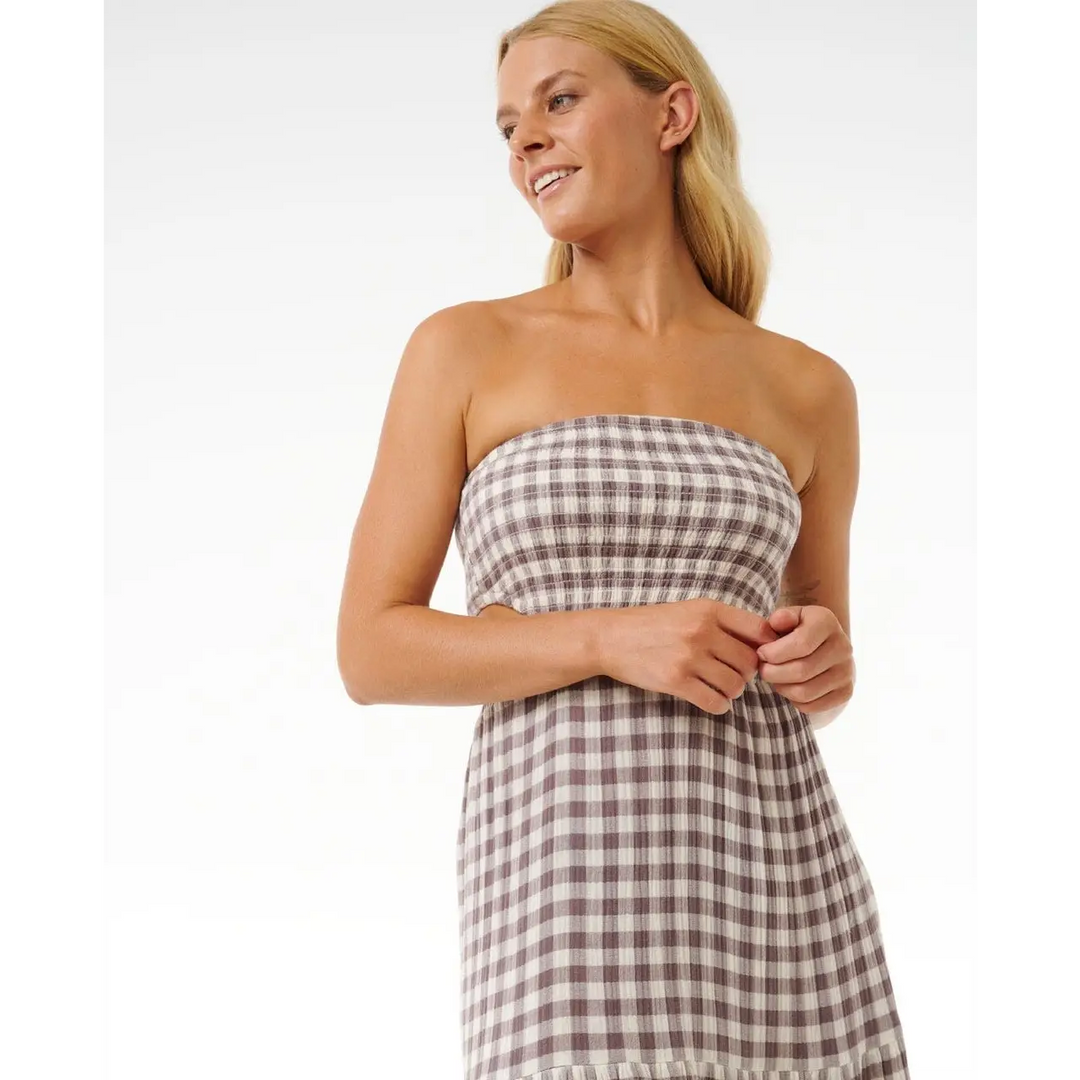 Rip Curl Premium Surf Check Maxi Dress 